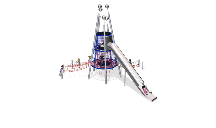 LARGE ROPE PLAY TOWER