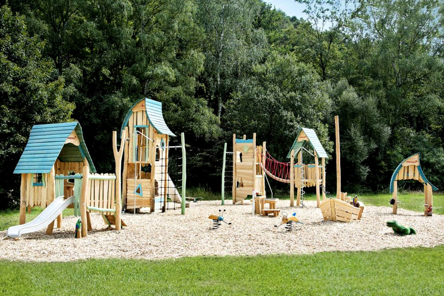 MULTI DECK PLAY TOWER WITH BANISTER BARS ADA