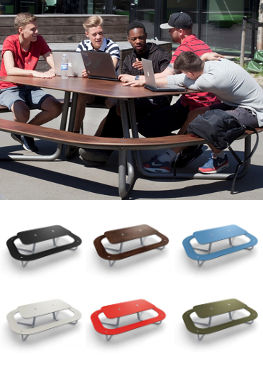 Tough yet stylish picnic tables