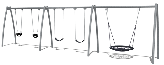 ACE Swing - 3 Bay Swing Seat Options