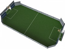 MUGA, 12x24 meter, Low 1m, Plate Design