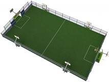 MUGA, 16x31 meter, Low 2m, Steel Plate Design