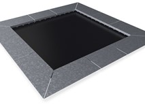 TRAMPOLINE SQUARE 150X150 CM - INCLUSIVE