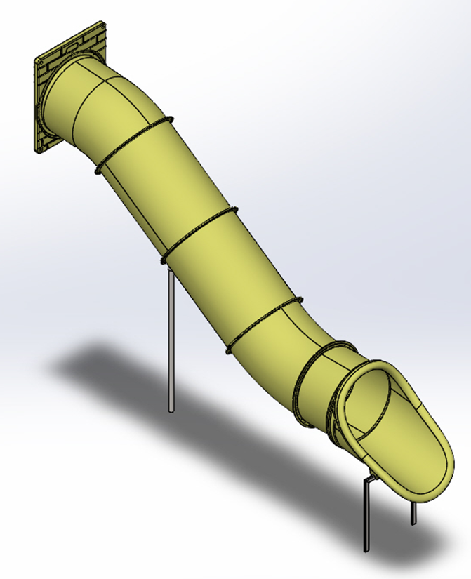 Straight Tube Slide H1800mm