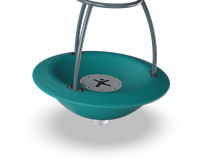 Tipi Carousel with Top Brace Green Line