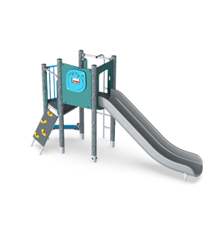 Play Tower with Climbing Pole Green Line