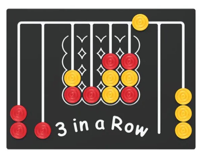 3 in a row play panel