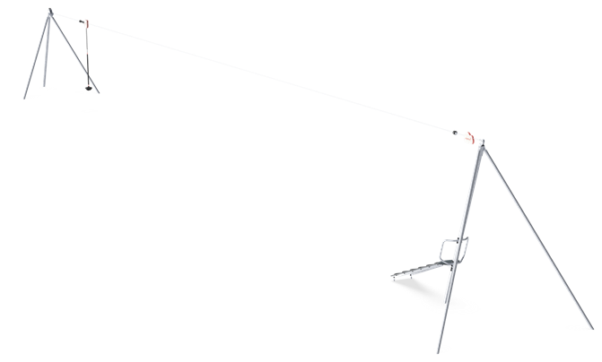 SINGLE CABLEWAY WITH RAMP FLAT GROUND