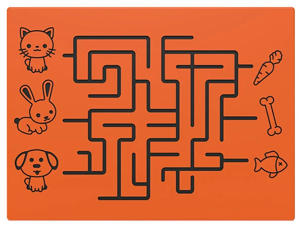 Pet Food Maze Play Panel