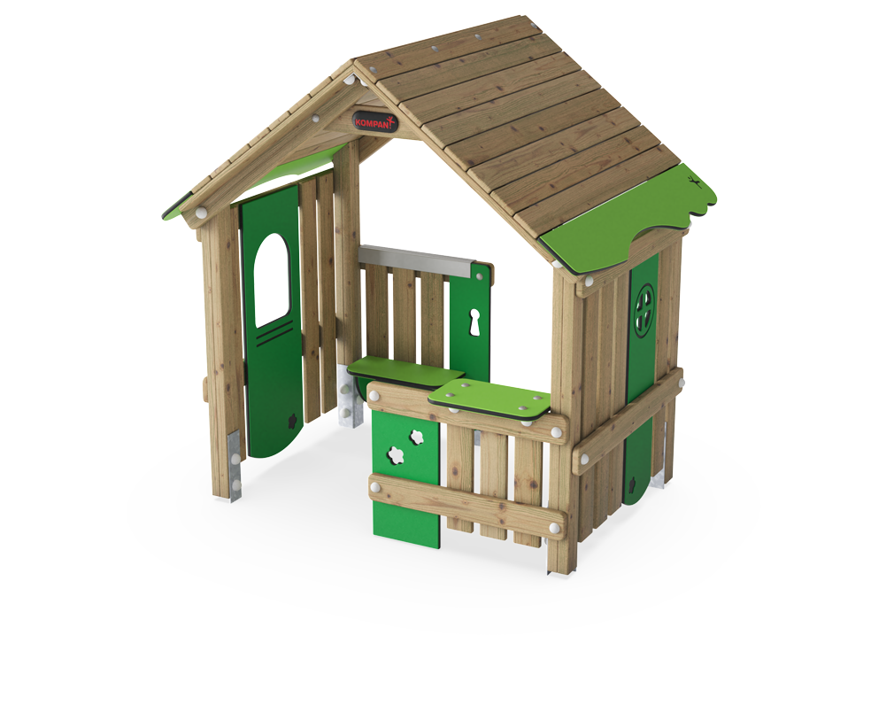 Playhouse with Saddle Roof