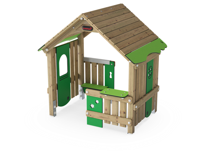 Playhouse with Saddle Roof
