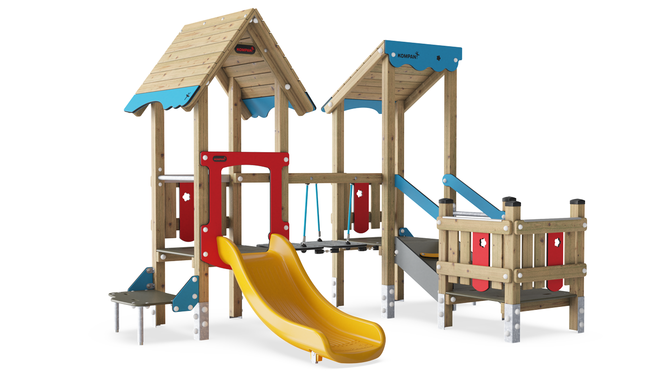 Four Tower with Wobbly Bridge