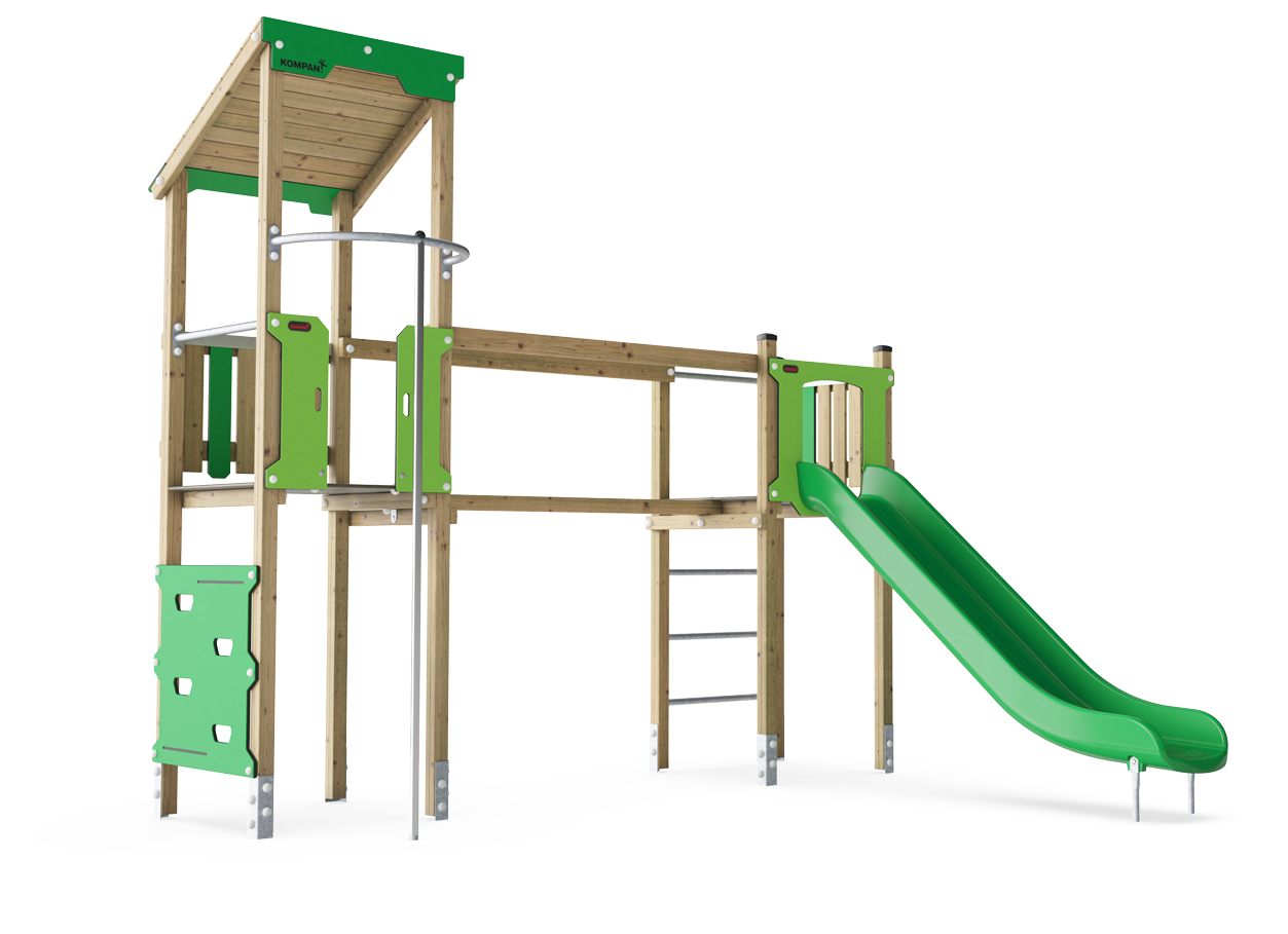 Double Tower with Fireman's pole