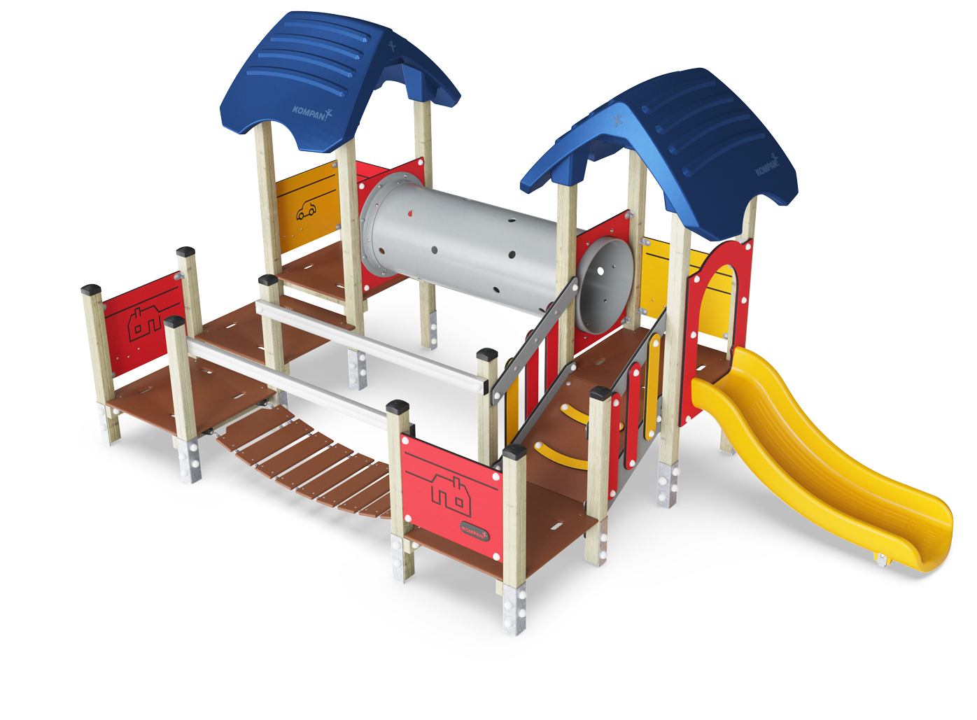 Four Tower with Wobbly Bridge