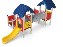 Four Towers with Wobbly Bridge