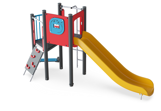 Play Tower with Climbing Pole