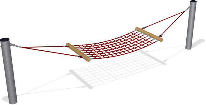 HAMMOCK WITH ROPE AREA