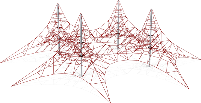 SMALL FOUR MASTED SPACENET