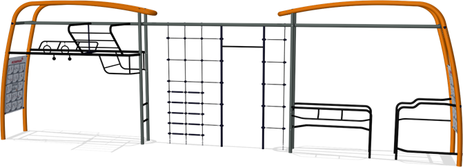 PULL UP BARS, PARALLEL BARS & MULTI NET LINK