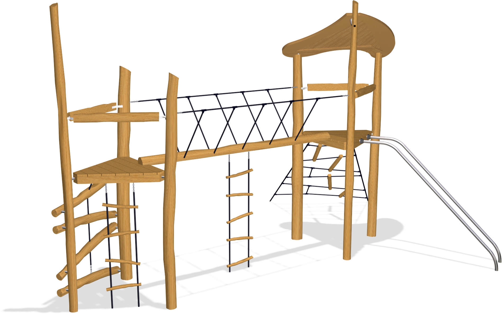 TWO TOWERS WITH BRIDGE