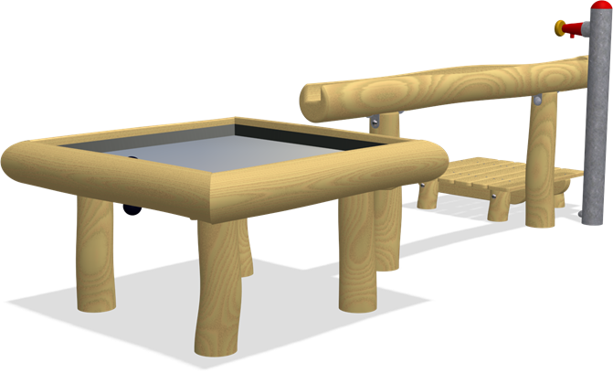 RUNNEL WITH SPLASH TABLE