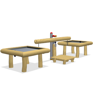 FLIP RUNNEL WITH 2 SPLASH TABLES