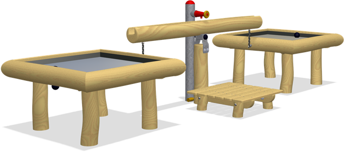 FLIP RUNNEL WITH 2 SPLASH TABLES