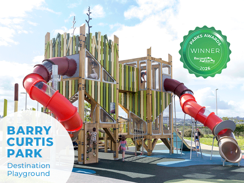 Playground People Projects Recognised at Recreation Aotearoa Parks Awards